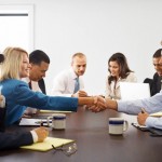 Handshake in a Business Meeting